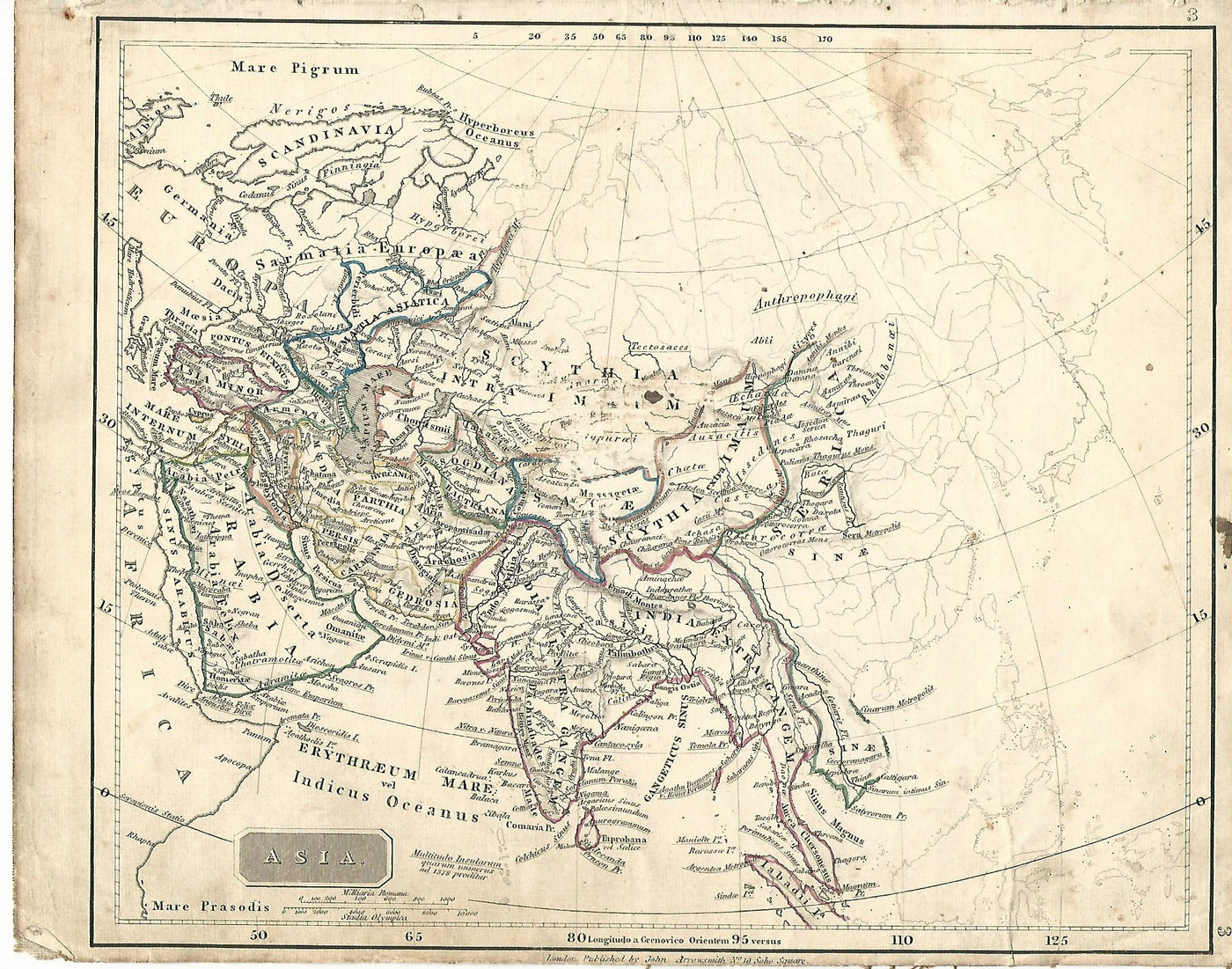 Asia antique maps