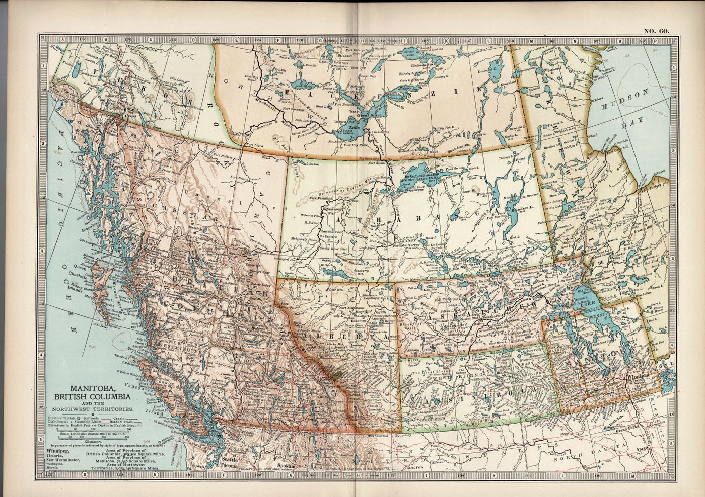 Manitoba British Columbia & North West Territories Encyclopaedia Britannica 1903
