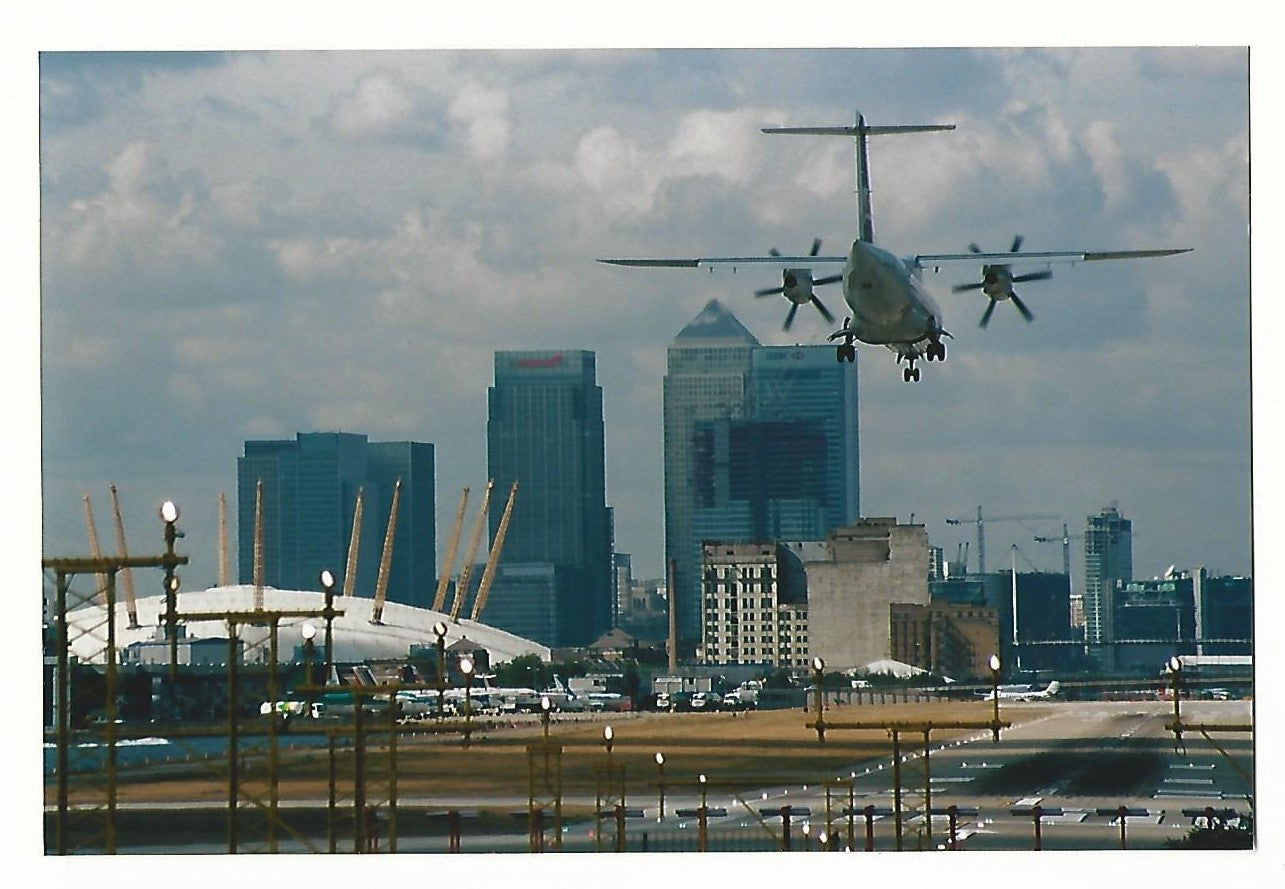 London City Airport and Canary Wharf photograph