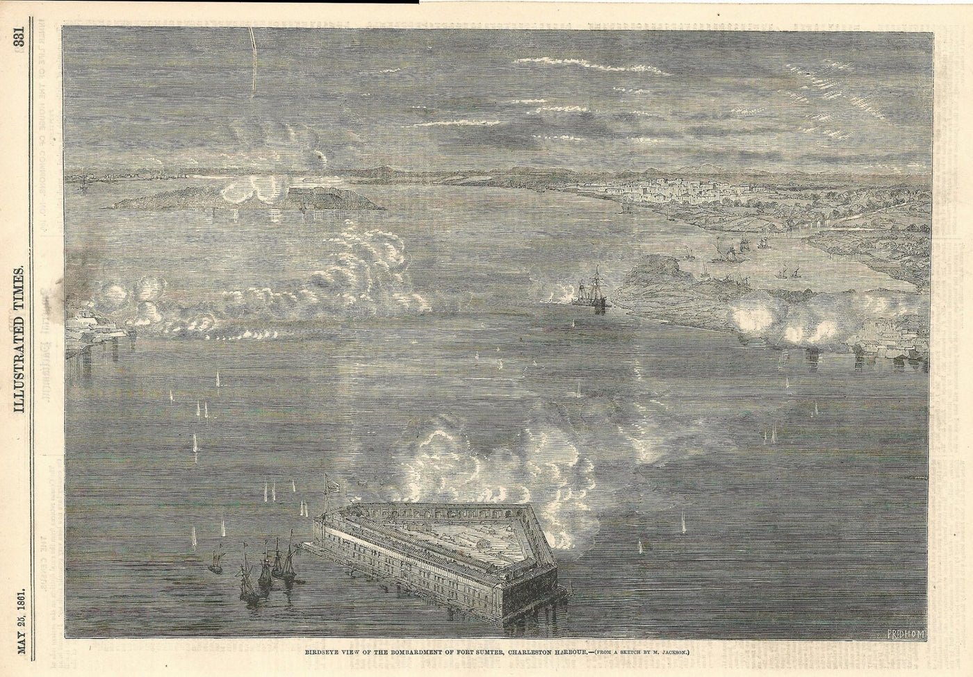 Fort Sumter Charleston Harbour American Civil War 1861
