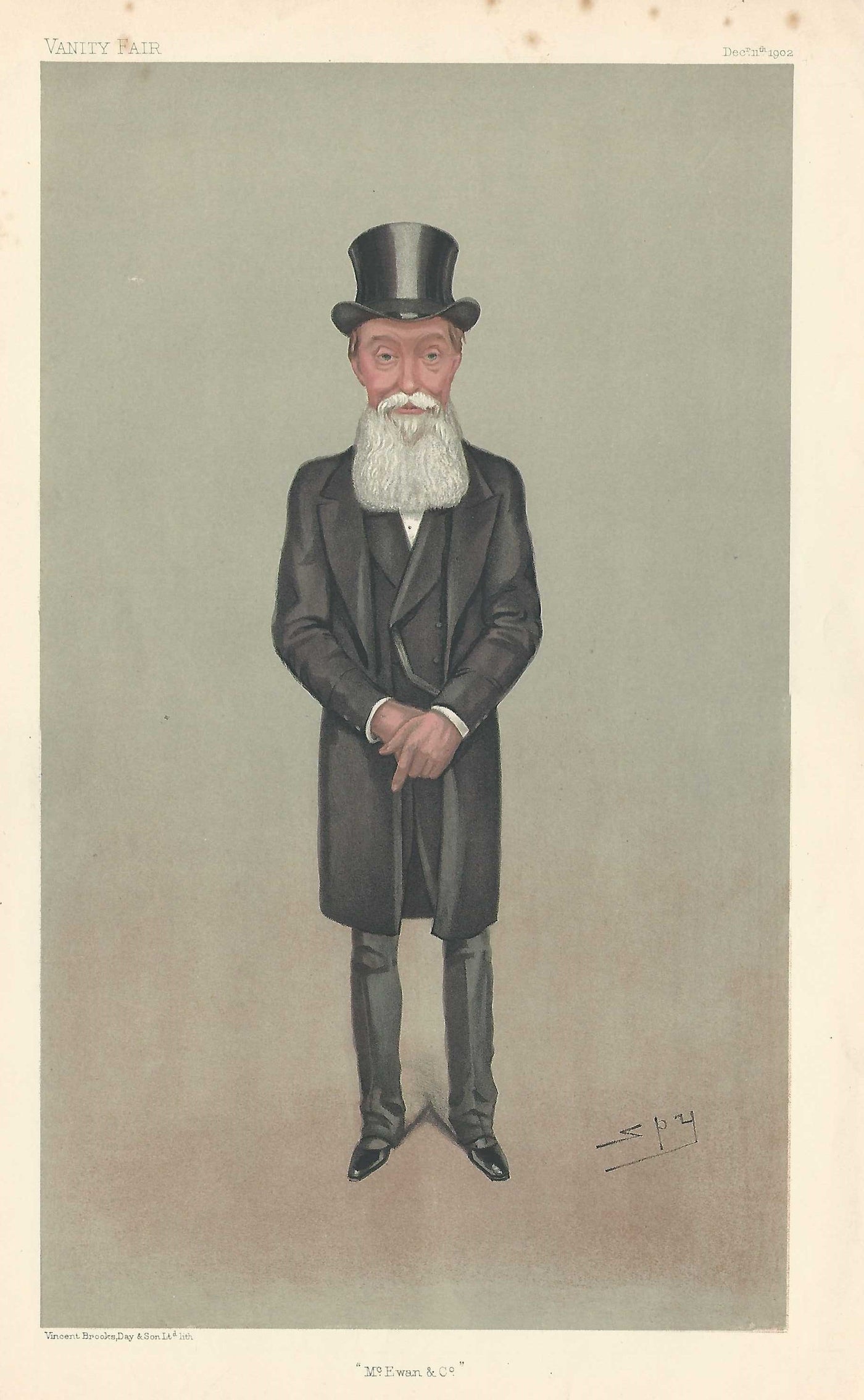 William McEwan Scottish brewer & politician Vanity Fair antique print 1902