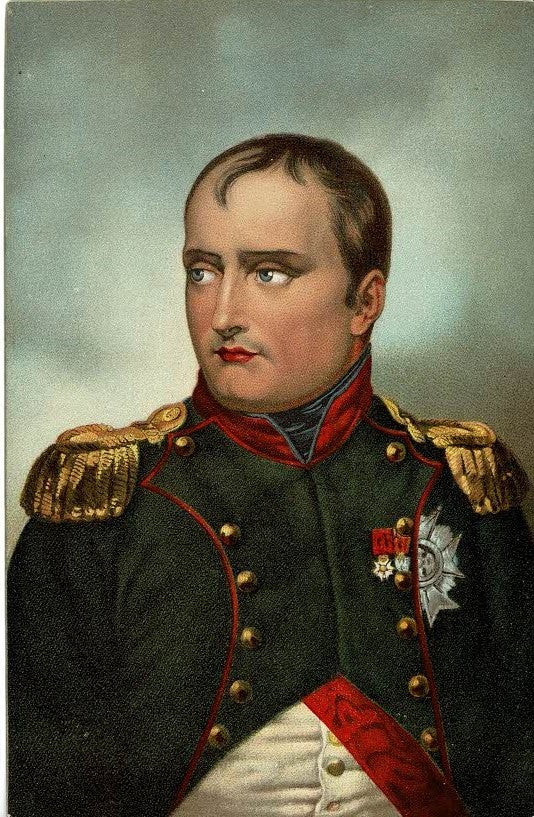 Napoleon Bonaparte portrait antique postcard