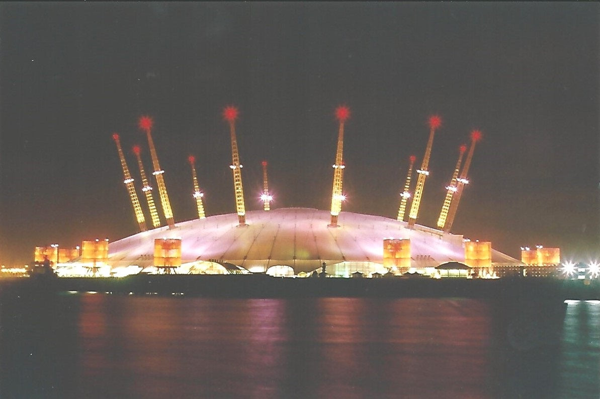 O2 Greenwich Peninsula or Millennium Dome in 2000