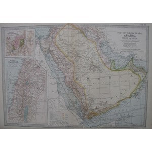 Arabia Oman & Aden antique map Encyclopaedia Britannica 1903