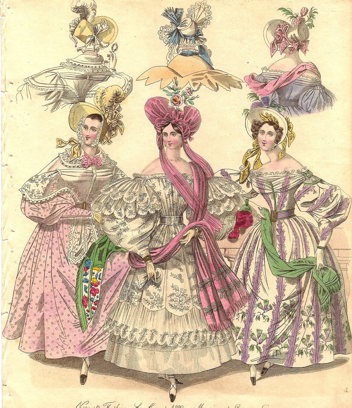 Fashion B19, antique print of