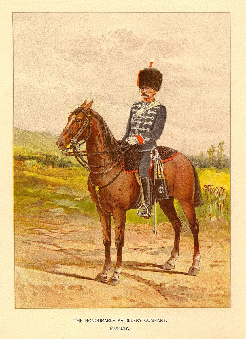 Honourable Artillery Company antique print 1890 Maps and Antique Prints