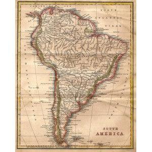 South America antique map 2