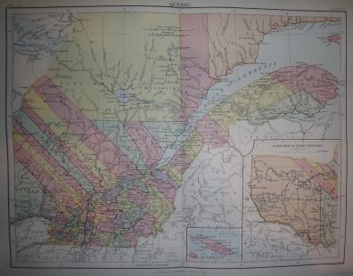 Quebec Canada antique map