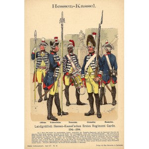 Hessen-Kassel, Landgraflich Hessen-Kassel'sches Erstes Regiment Garde, 1785-1788