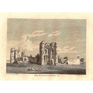 Ashby de la Zouch Castle Leicestershire antique print 1784
