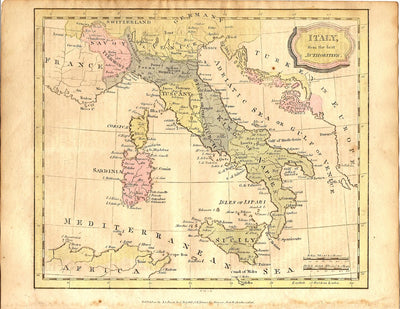 Italy antique map