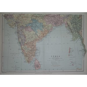 Antique map of India (Southern Part)