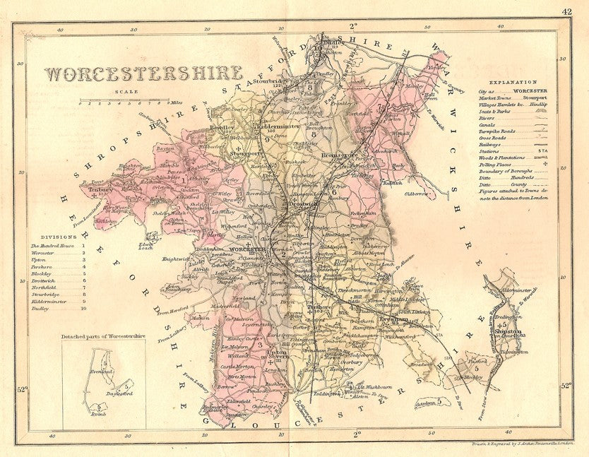 Worcestershire Maps