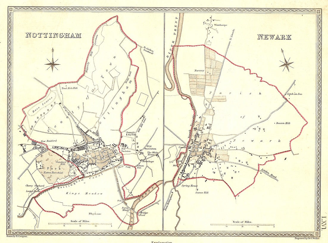 Nottinghamshire Maps