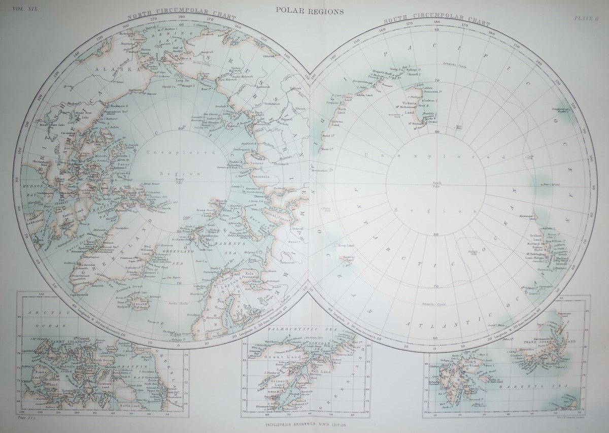 Polar Regions antique maps