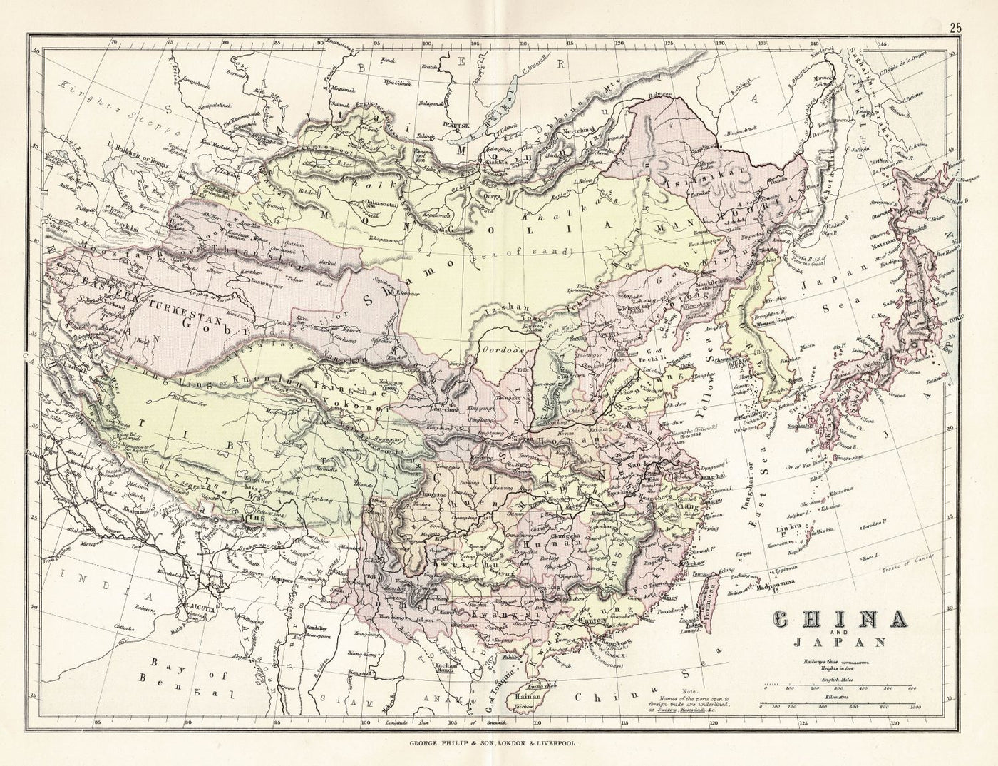 China antique map 1891