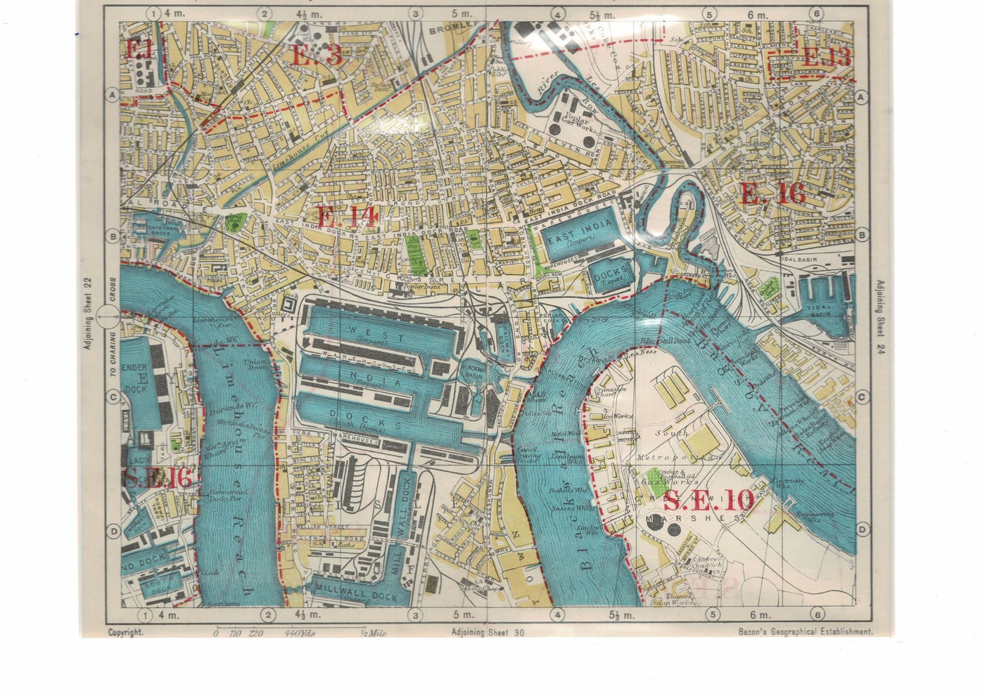 East and West India Docks, East London, 1938