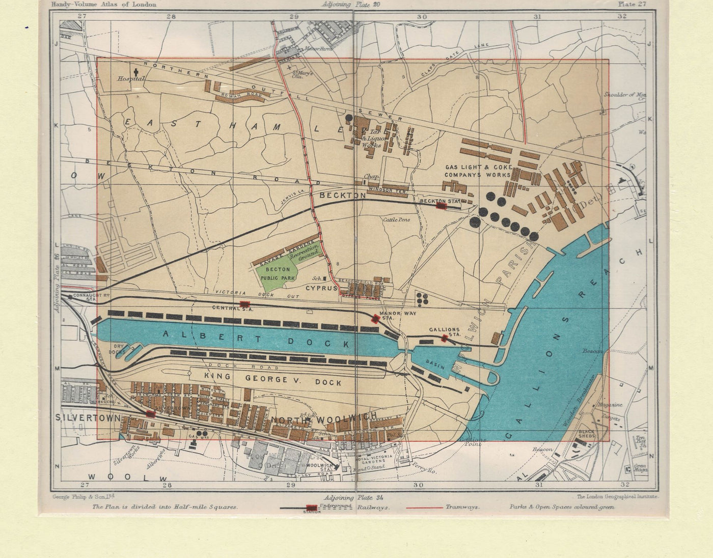 Beckton, East Ham, East London, 1918