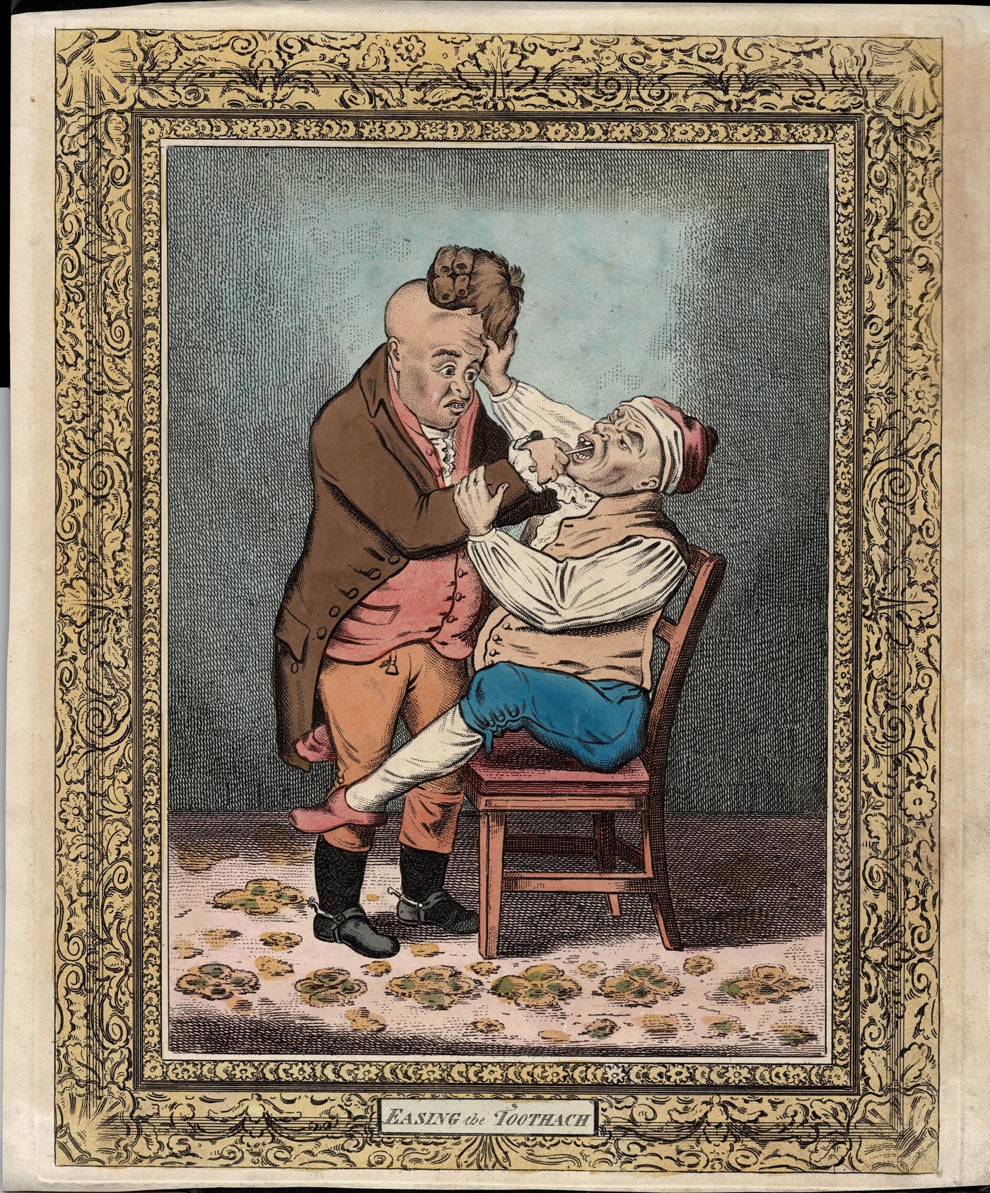 Easing the Toothache after JAMES GILLRAY an original Georgian antique print