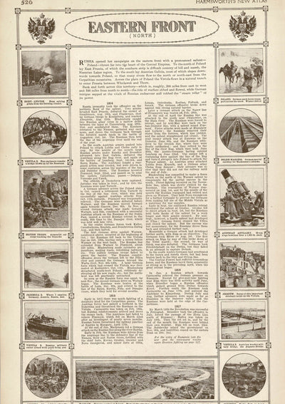 Eastern Front (North), An Atlas of the Great War, published 1920