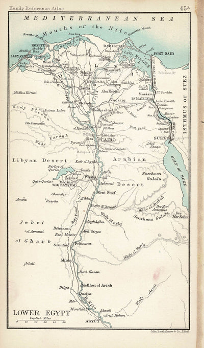 Africa antique map published 1898