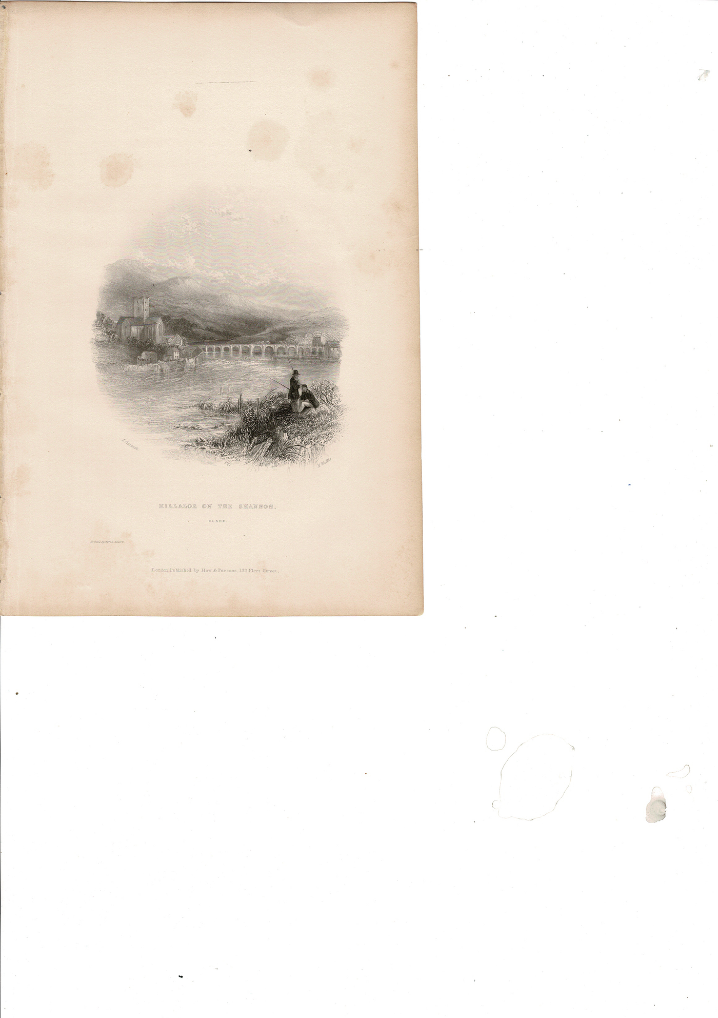 Pass of Salruc Galway Ireland antique print 1843