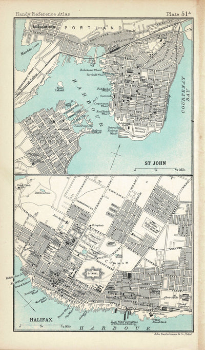 Dominion of Canada antique map 1909
