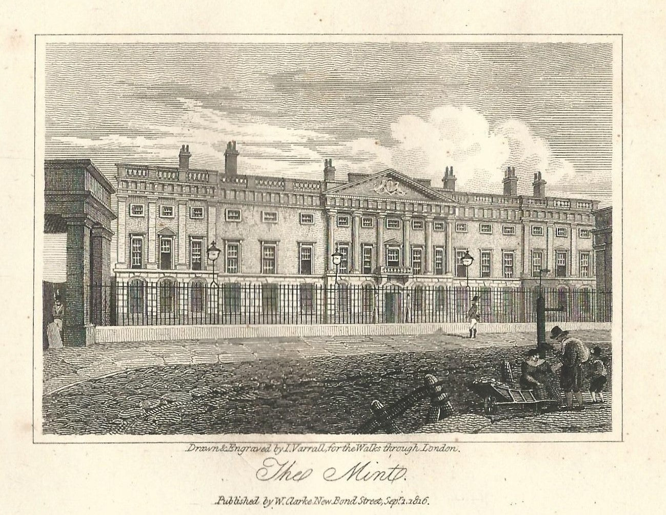 Royal Mint antique print published 1817