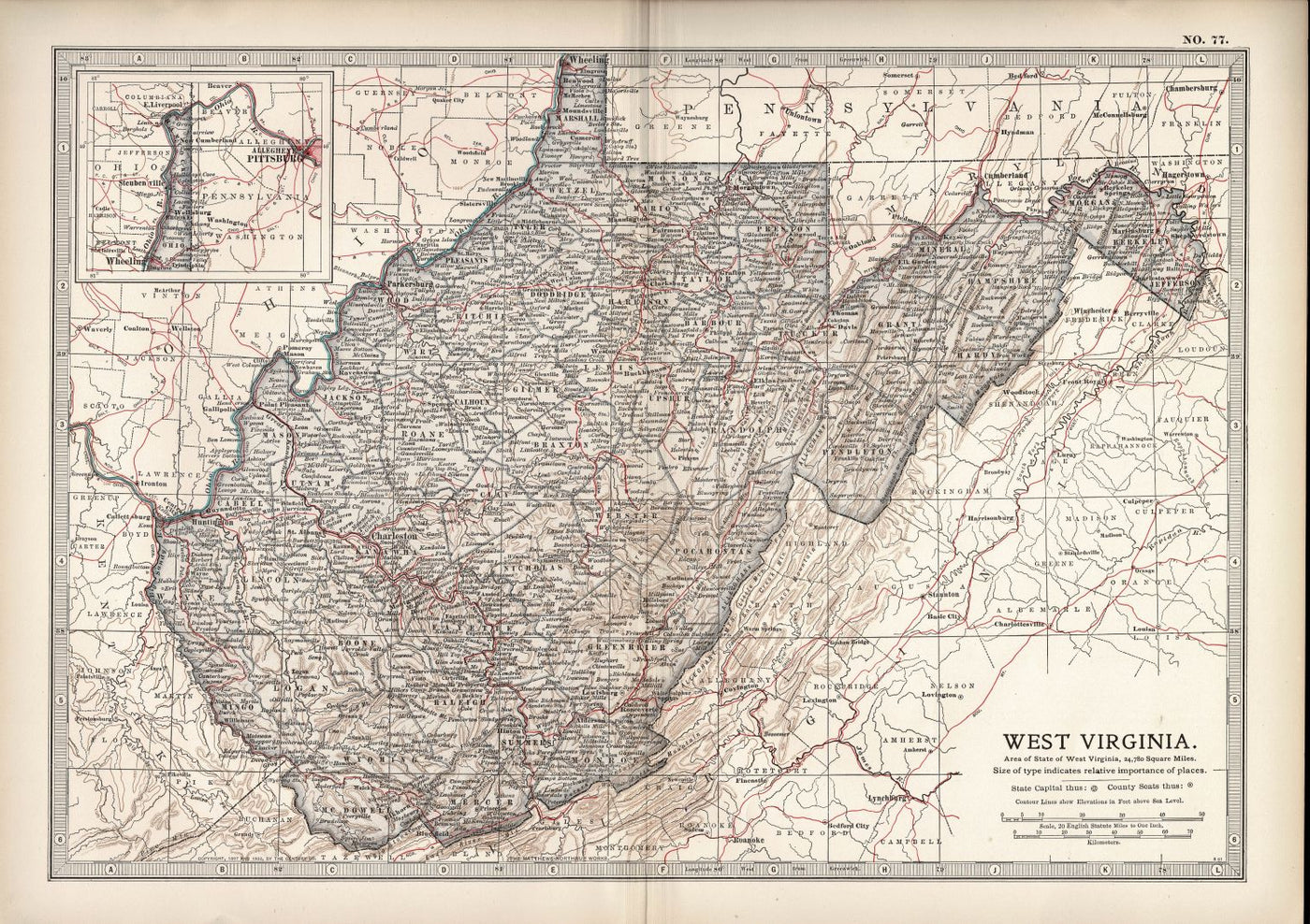 West Virginia map No.77, Encyclopaedia Britannica 1903