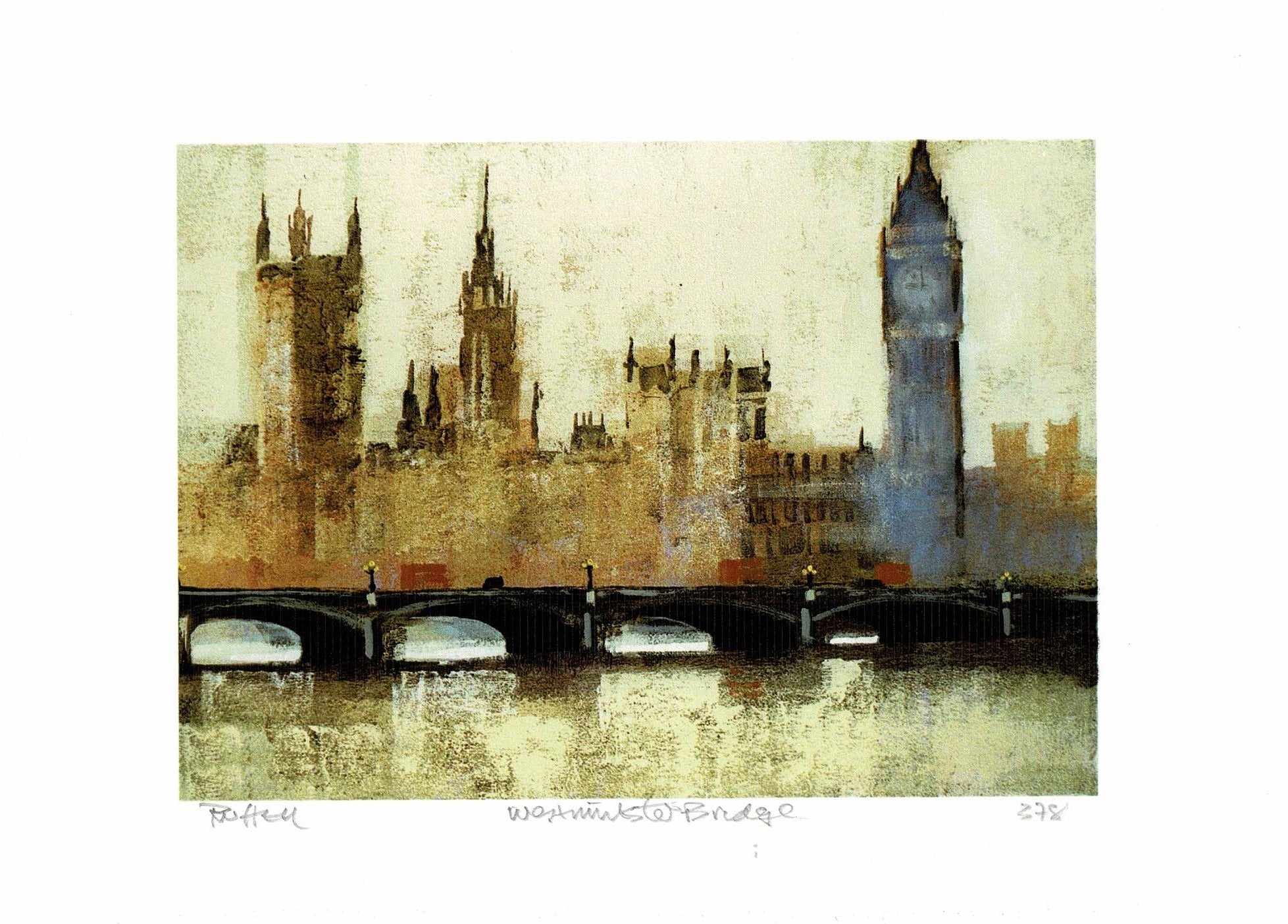 Marc Ruffell Complete File Westminster Bridge signed and numbered Colin Ruffell print – Maps and ...