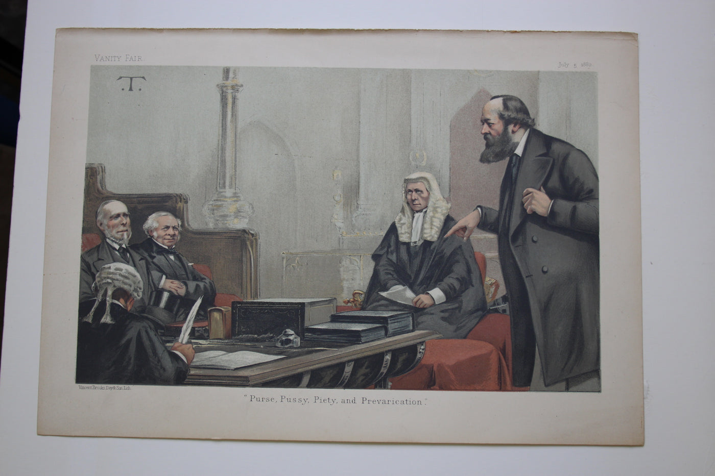 House of Lords Vanity Fair antique print 1878