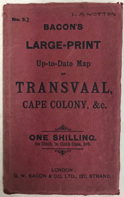 South Africa Transvaal and Cape Colony antique map 1899