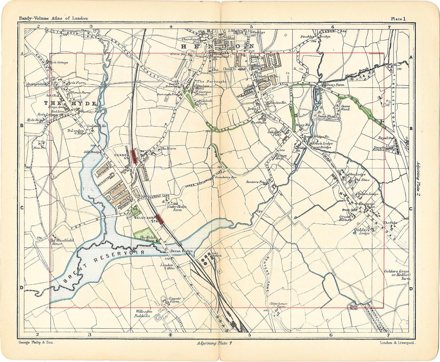 Brent Hendon antique map1891