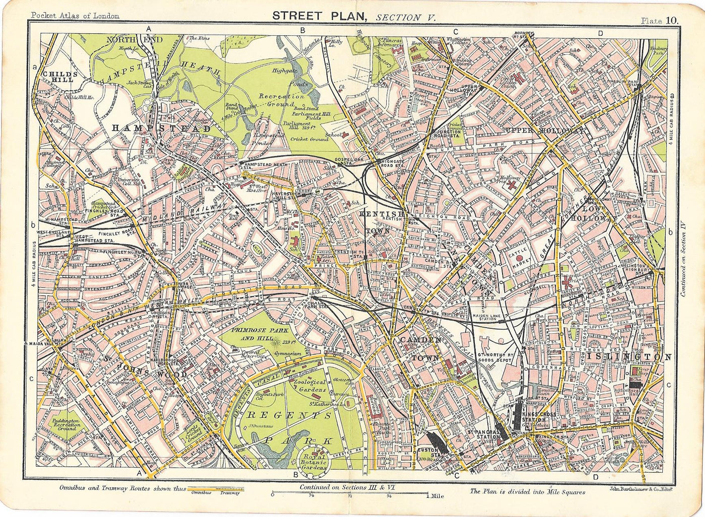 Camden antique map