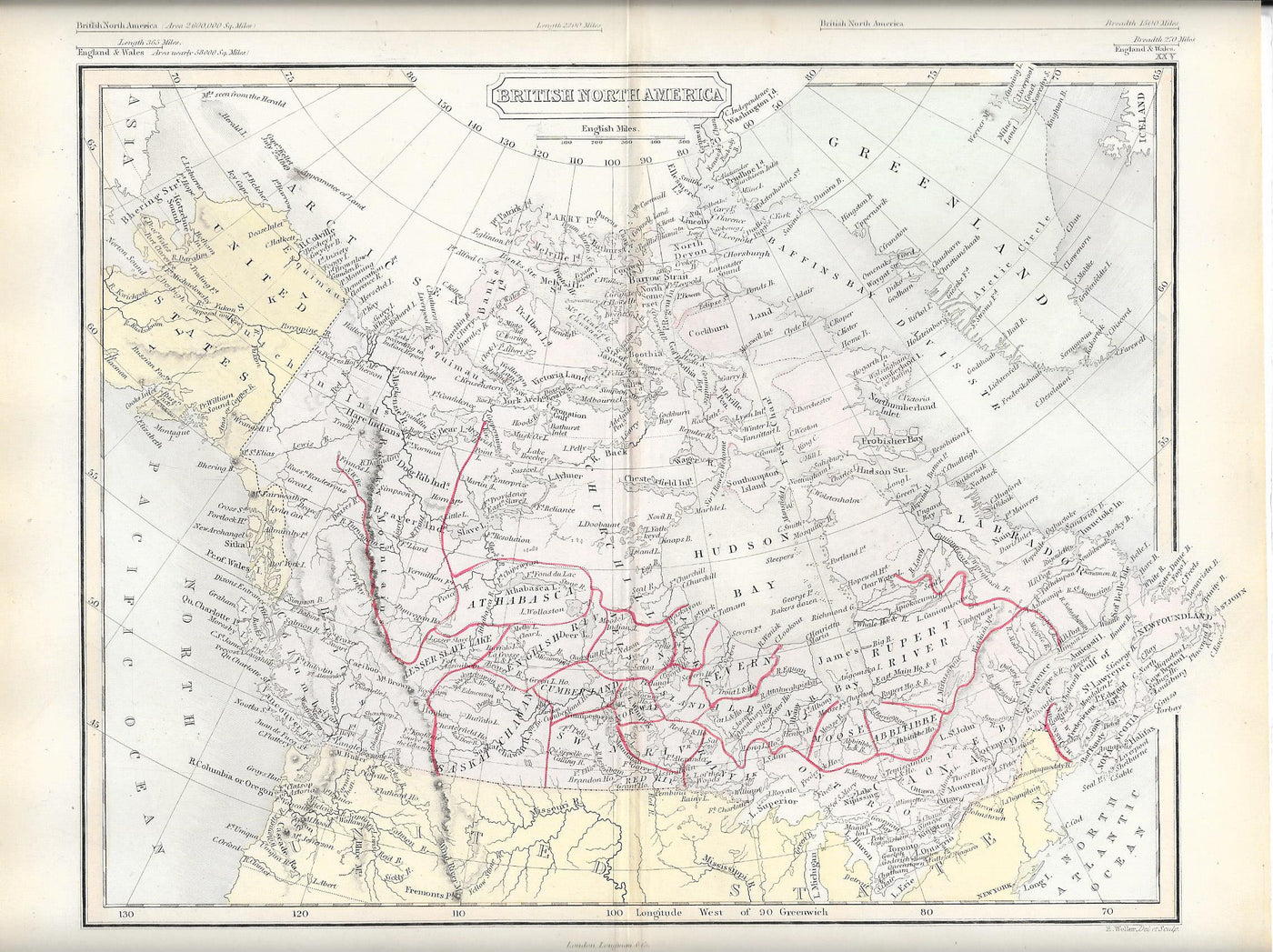 Canada antique map