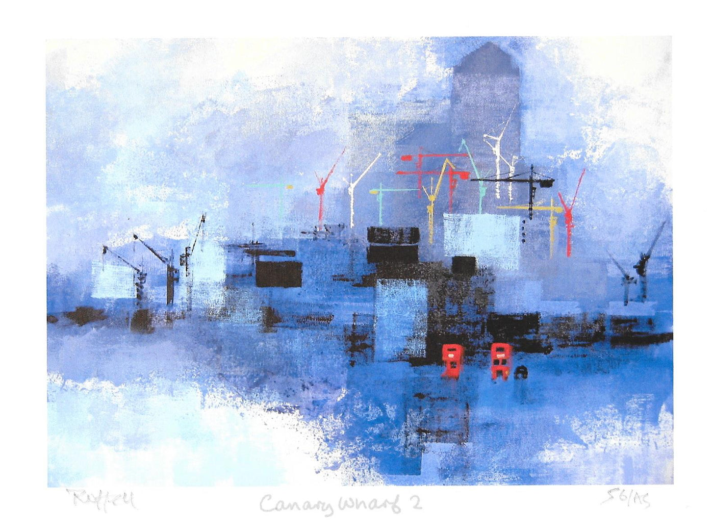 Canary Wharf 2 Colin Ruffell signed and numbered print
