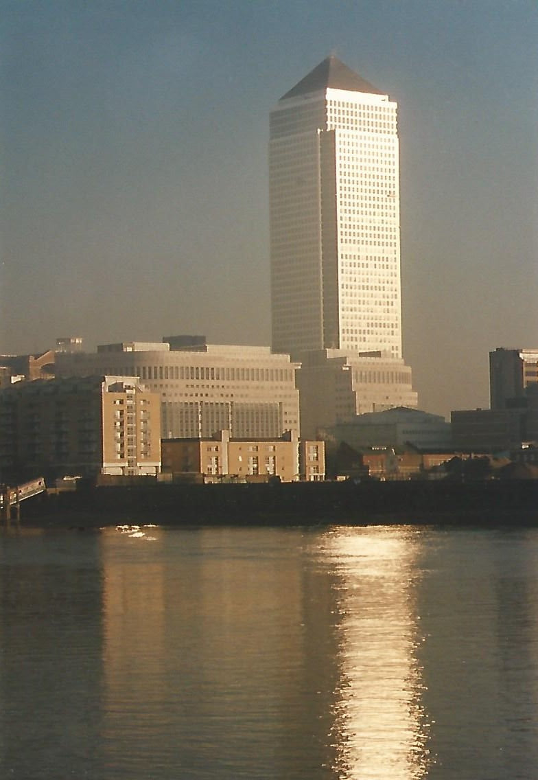 Canary Wharf Millennium Year Sunset 2000