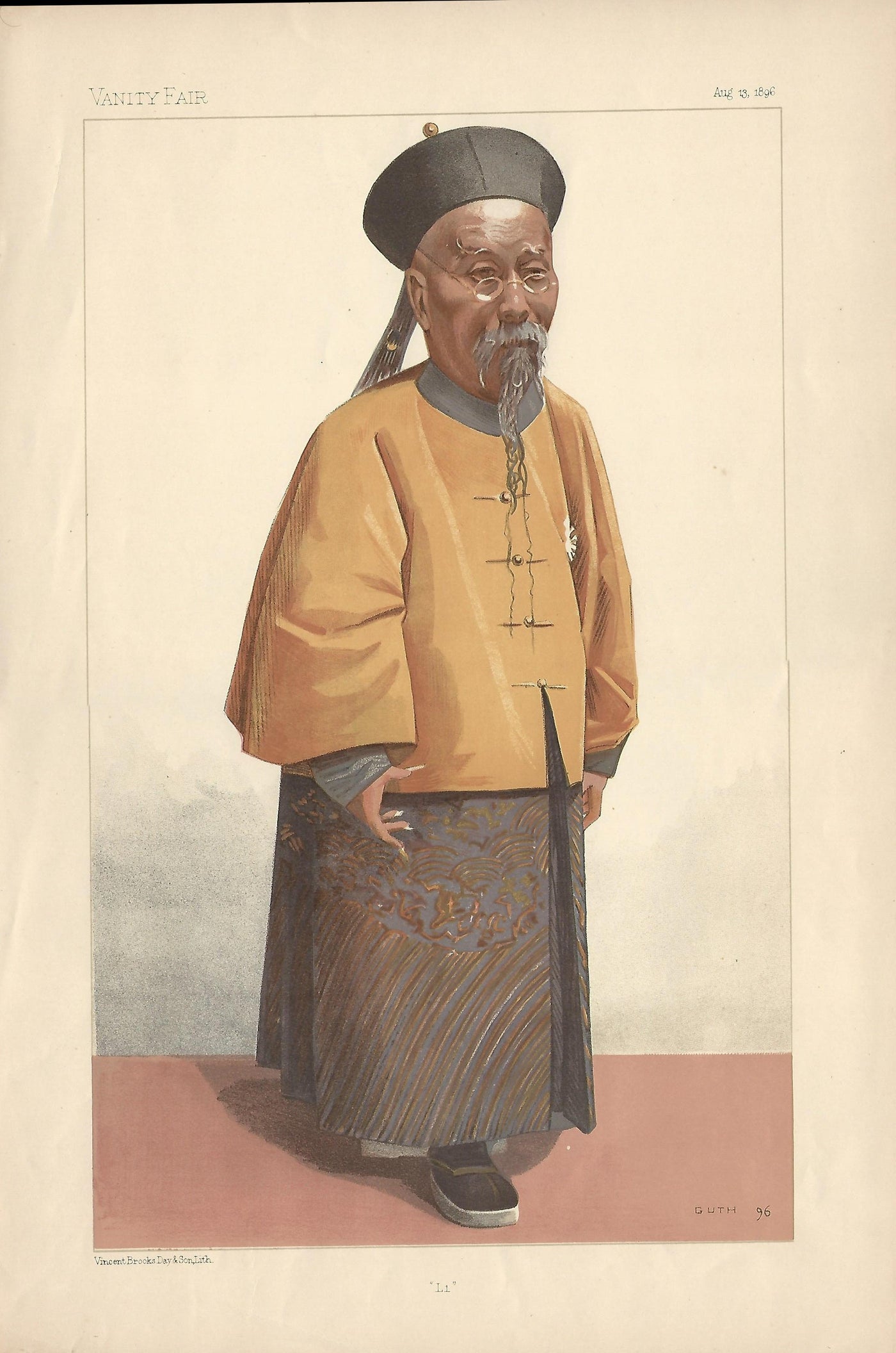 Chinese Viceroy Li Hung Chang (Li Hongzhang) antique print