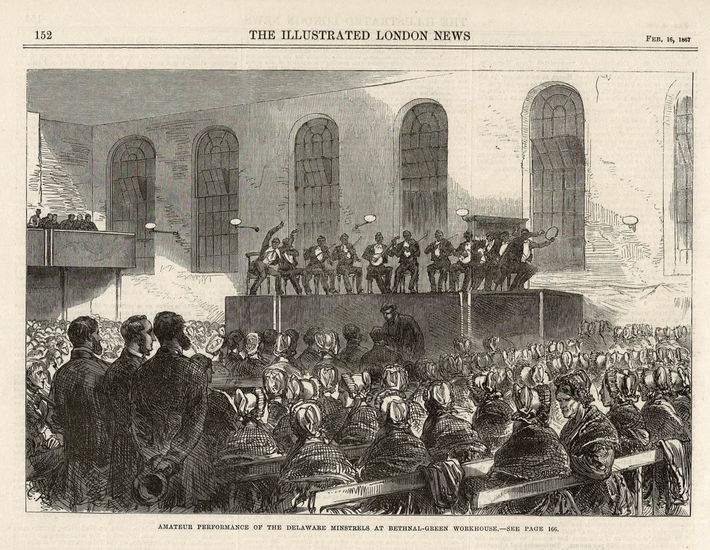 Bethnal Green Workhouse Delaware Minstrels show 1867