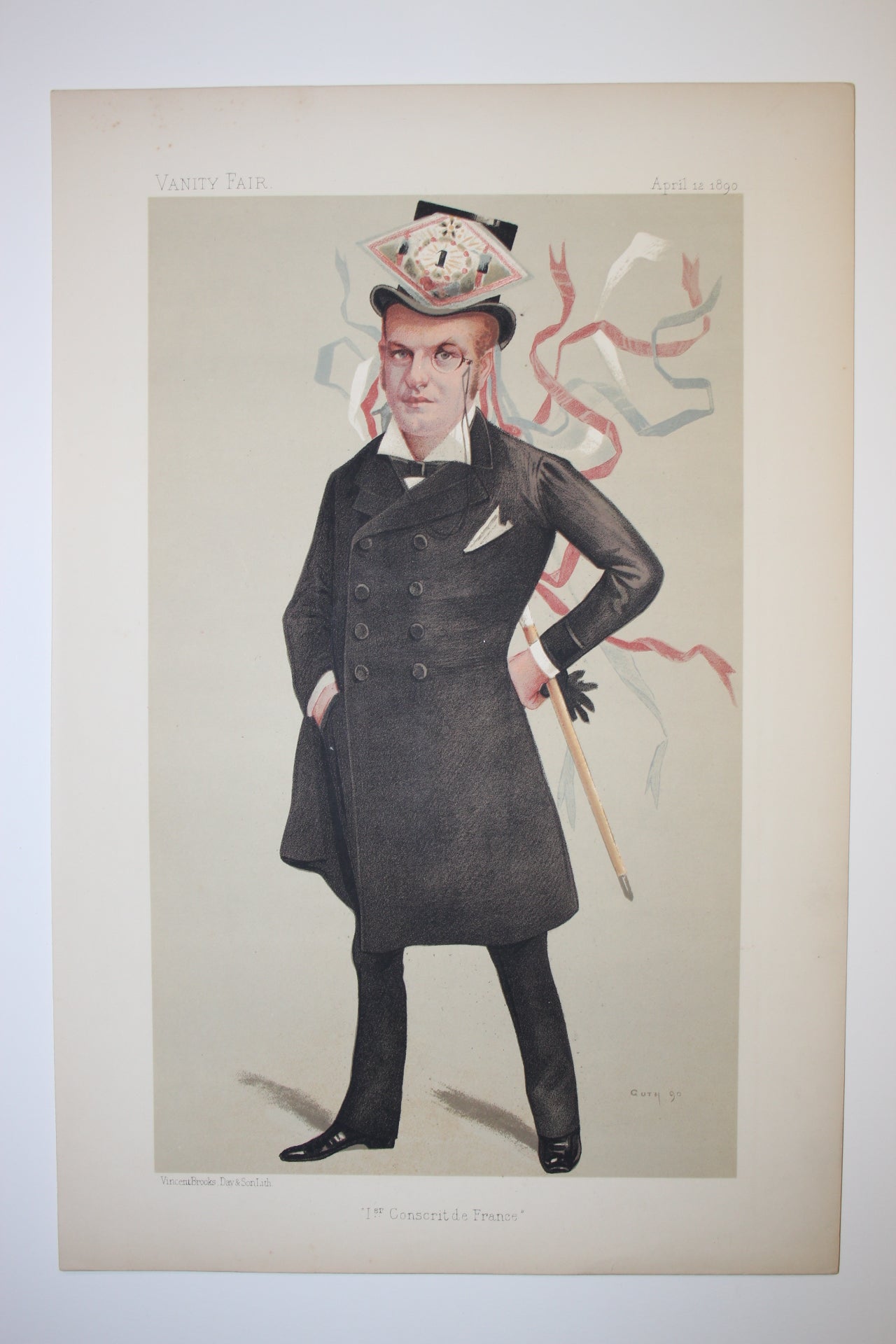 Duke of Orleans Vanity Fair antique print 1890