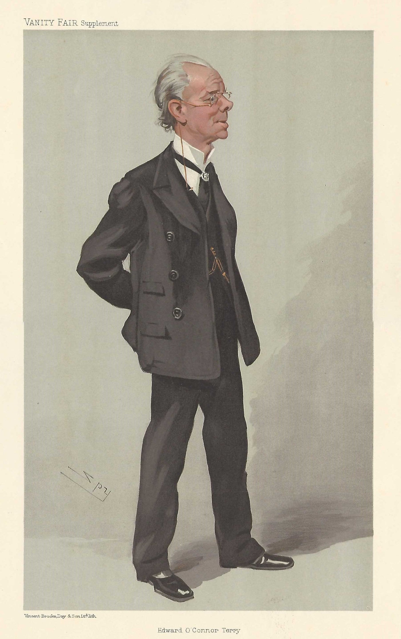 Edward O'Connor Terry actor comedian Vanity Fair antique print 1905