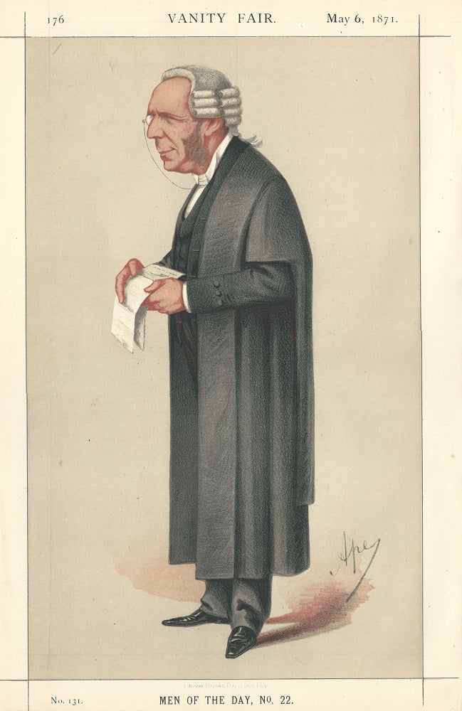 Erskine May Vanity Fair antique print 1871