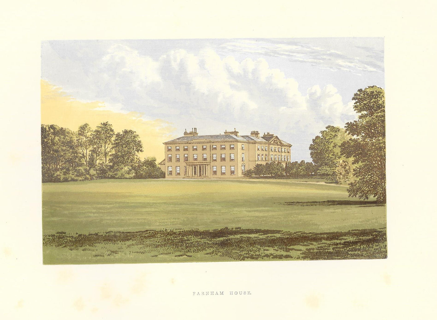 Farnham House Cavan Ireland guaranteed antique print 1880