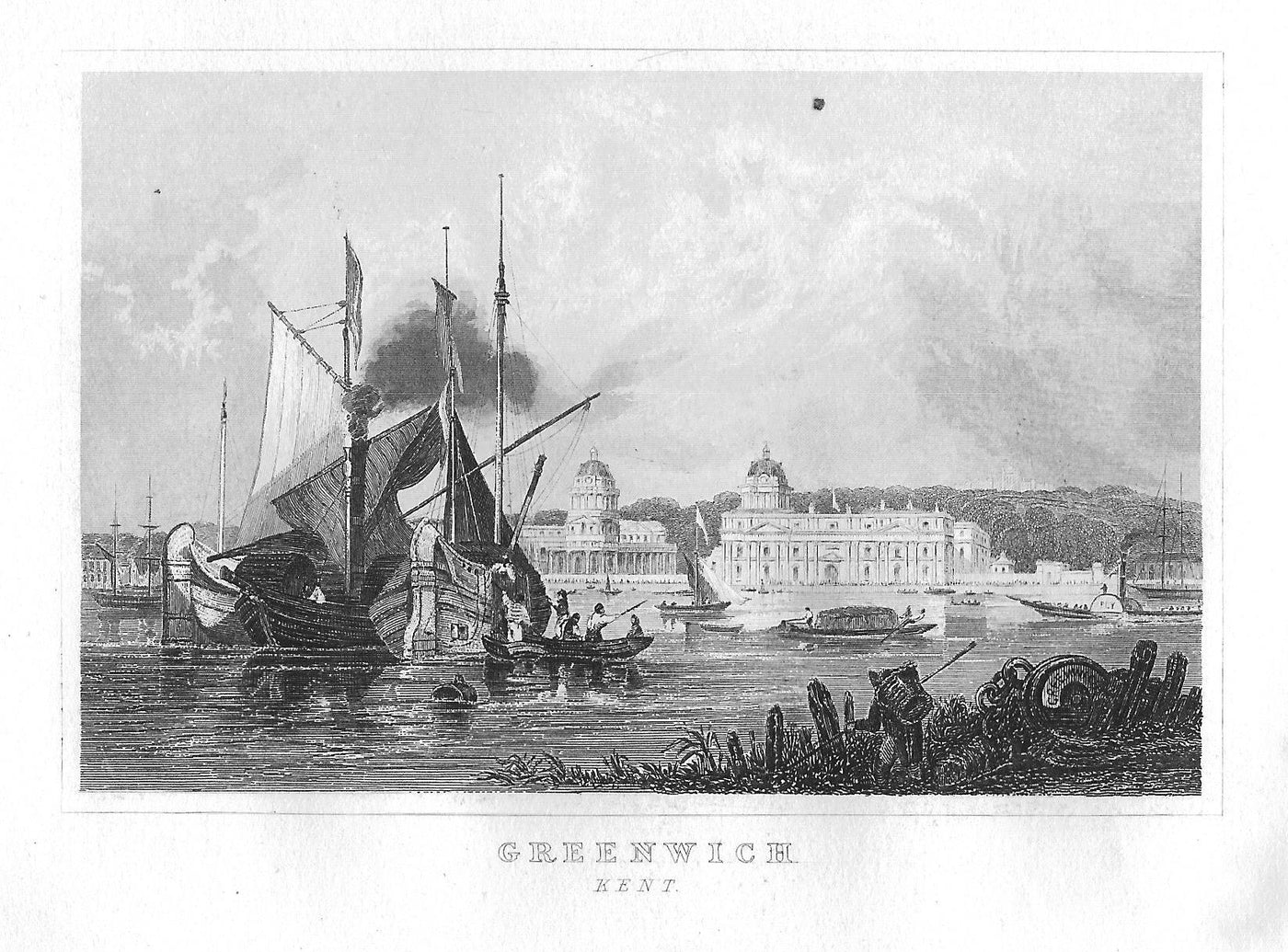 Greenwich London antique print