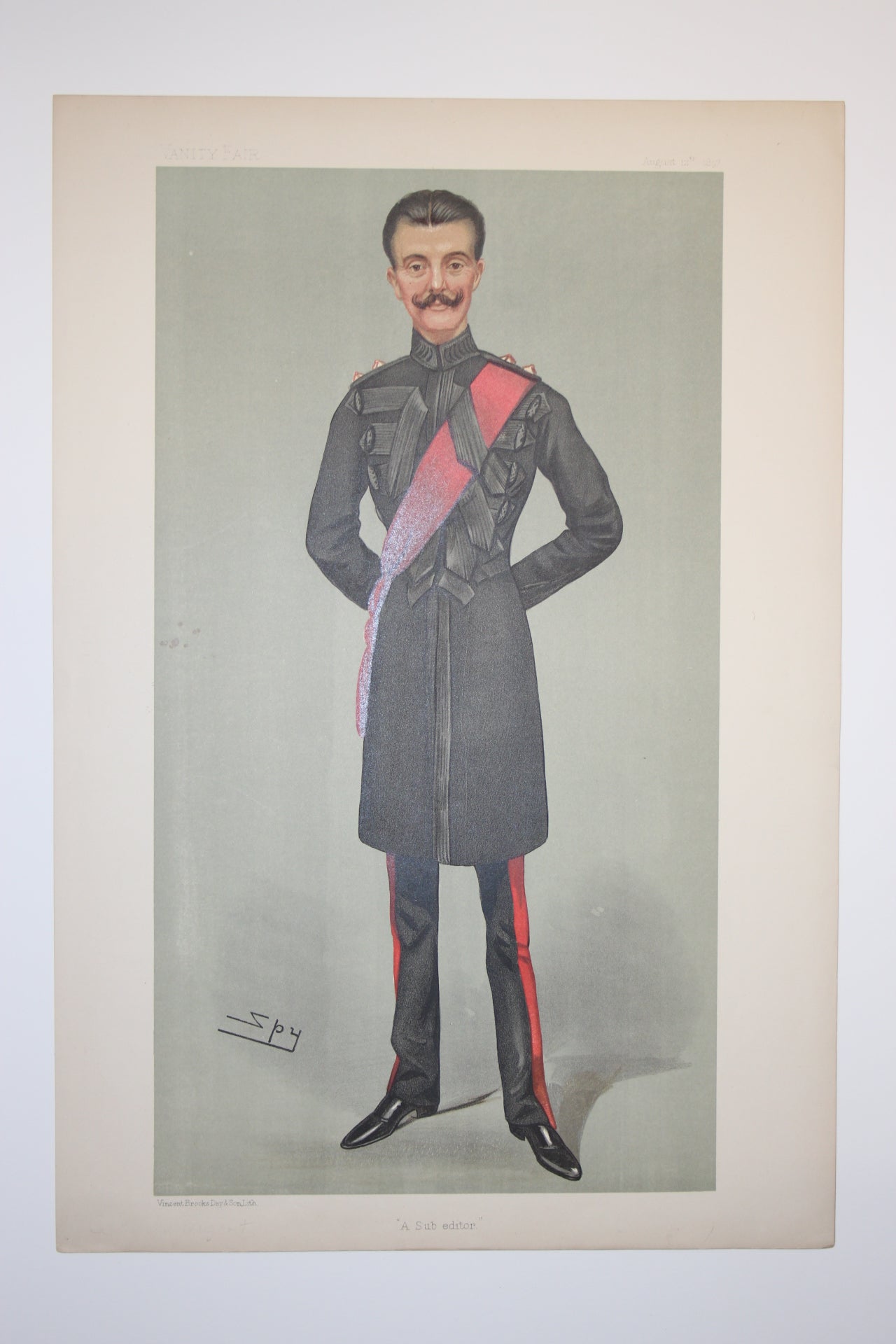 Grenadier Guards Capt. George Nugent Vanity Fair antique print