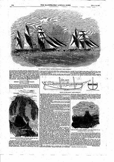 Royal Navy's West Africa Squadron anti-slavery campaign antique print 1857