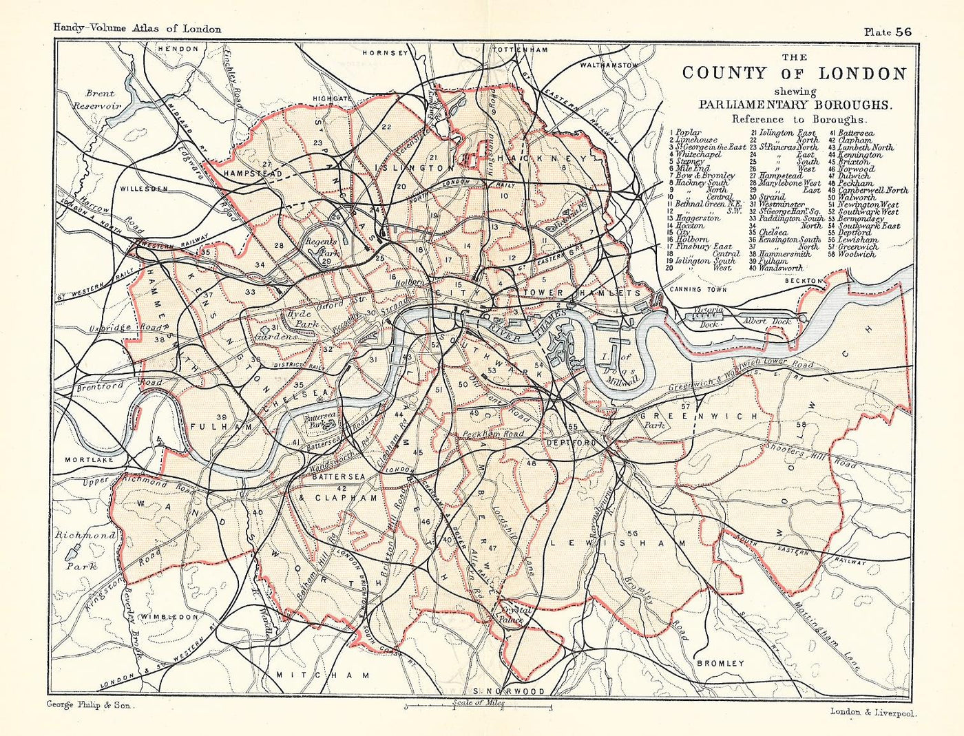 London Parliamentary Boroughs 1891