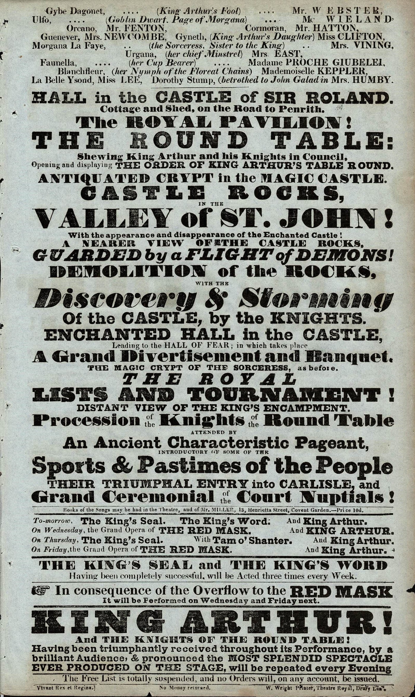 Macbeth poster Theatre Royal Drury Lane published 1835