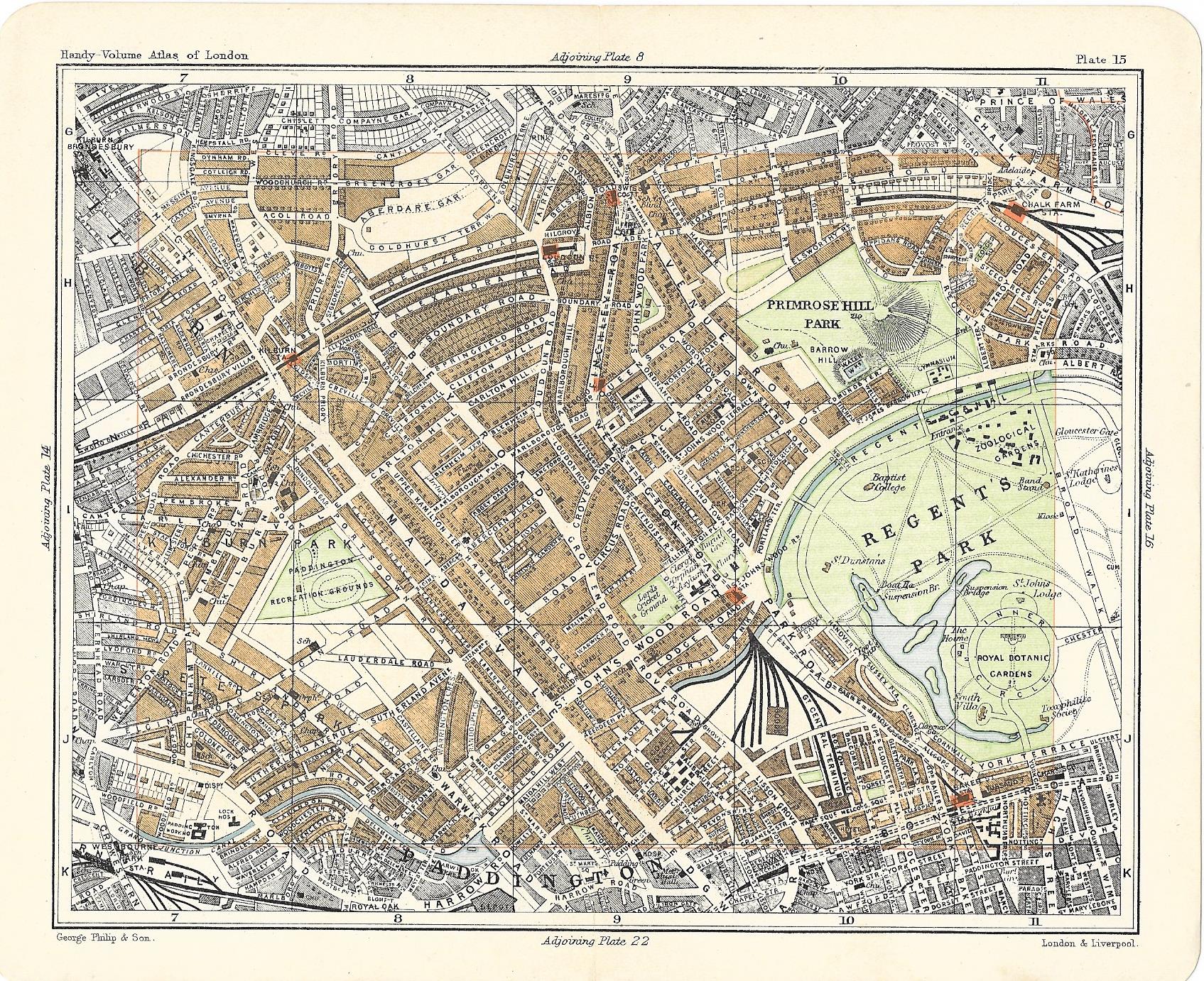 1902 Map Maida Vale antique map 1902 – Maps and Antique Prints