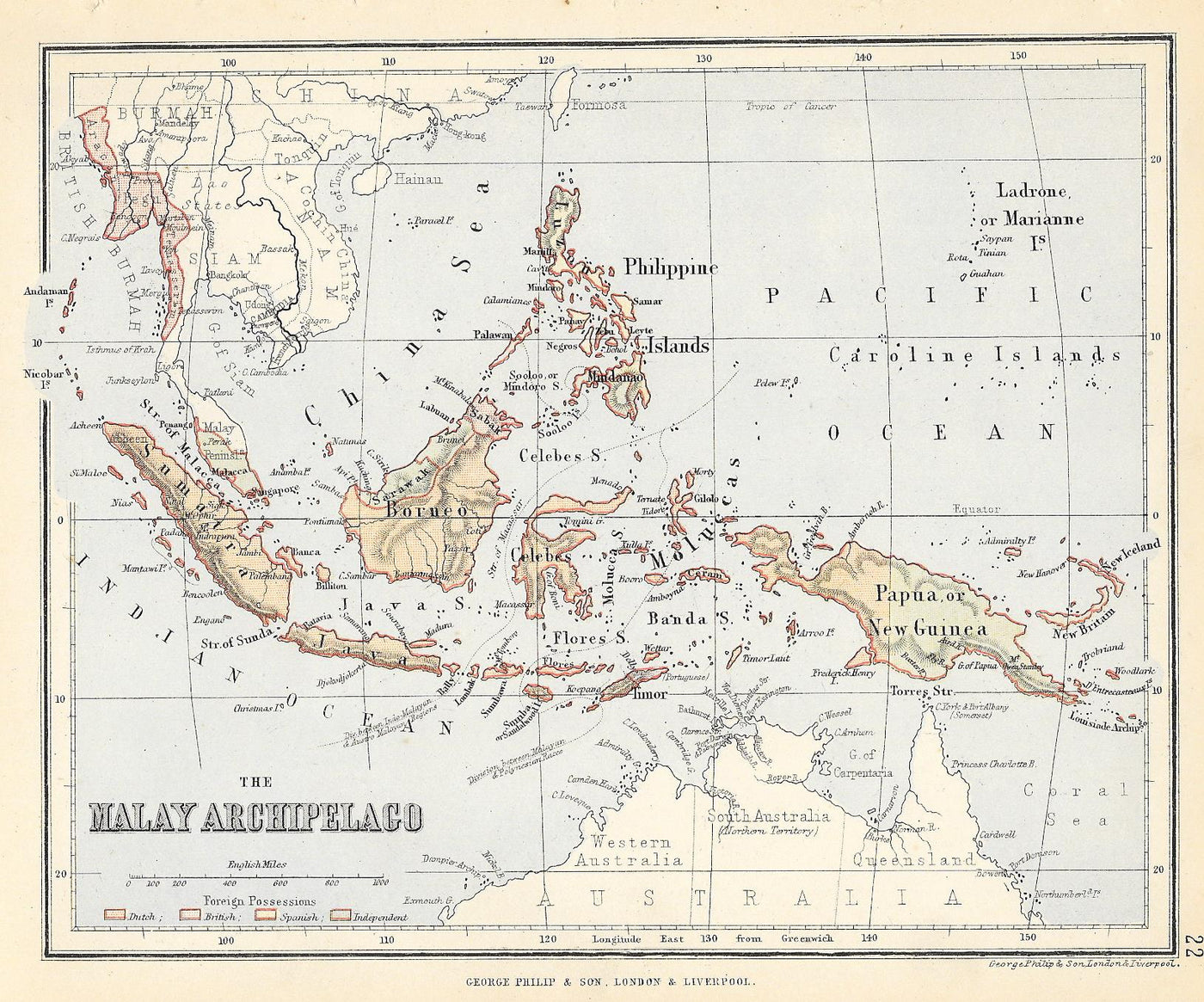 East Indies Islands antique map